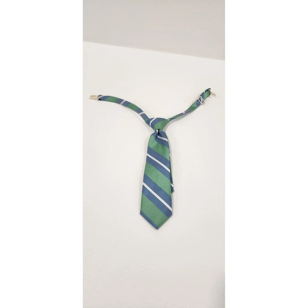 The Childrens Place Necktie Baby/Toddler Boy 6-9-12-18 Mos Gree/Blue White Strap